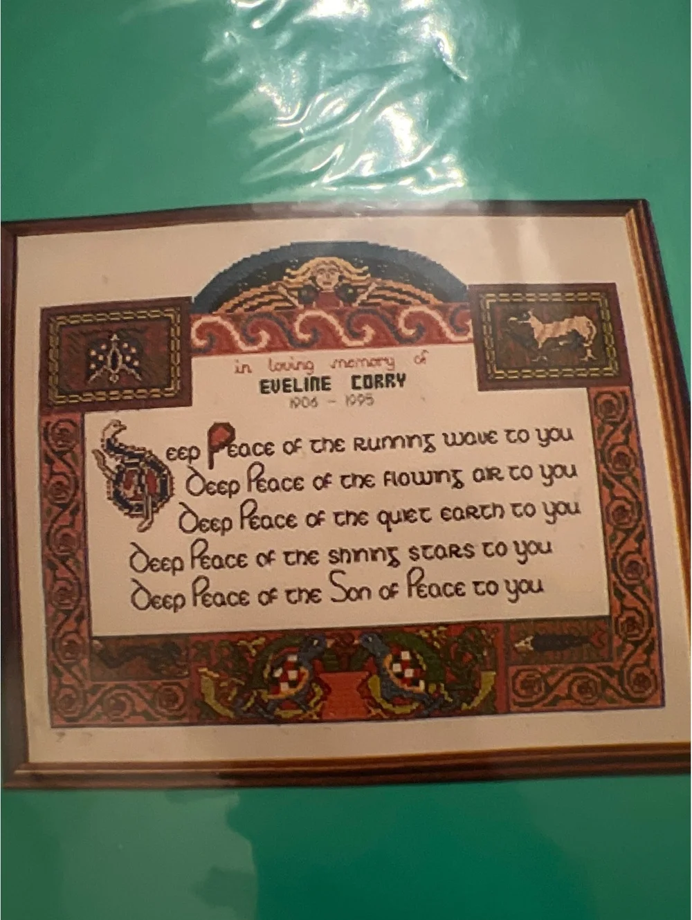 Celtic World Blessing Cross Stitch Kit with 18HPI Aida and DMC Threads